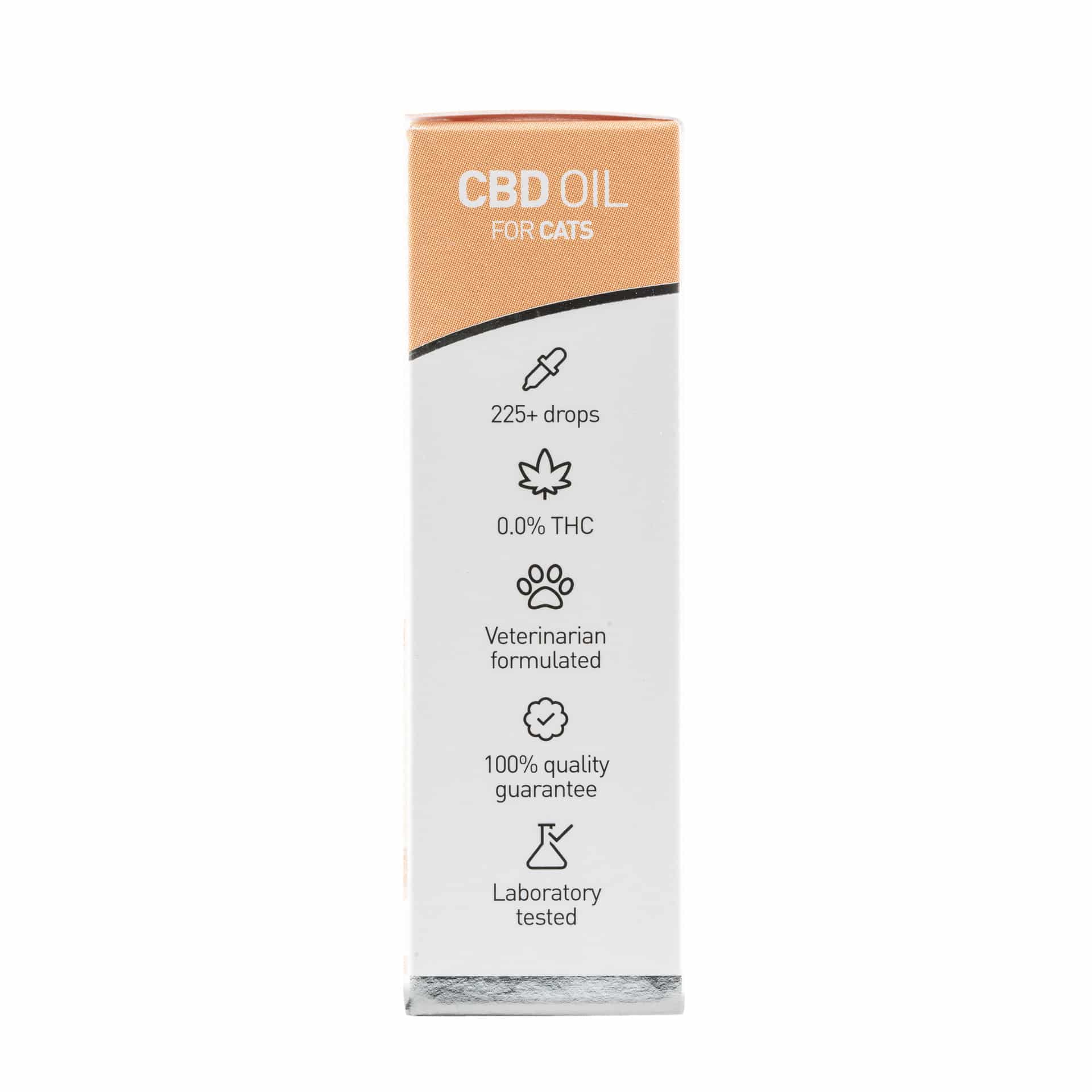 Eine Tube Renova - CBD-Öl 2,5% für Katzen (10ml) auf weißem Hintergrund.