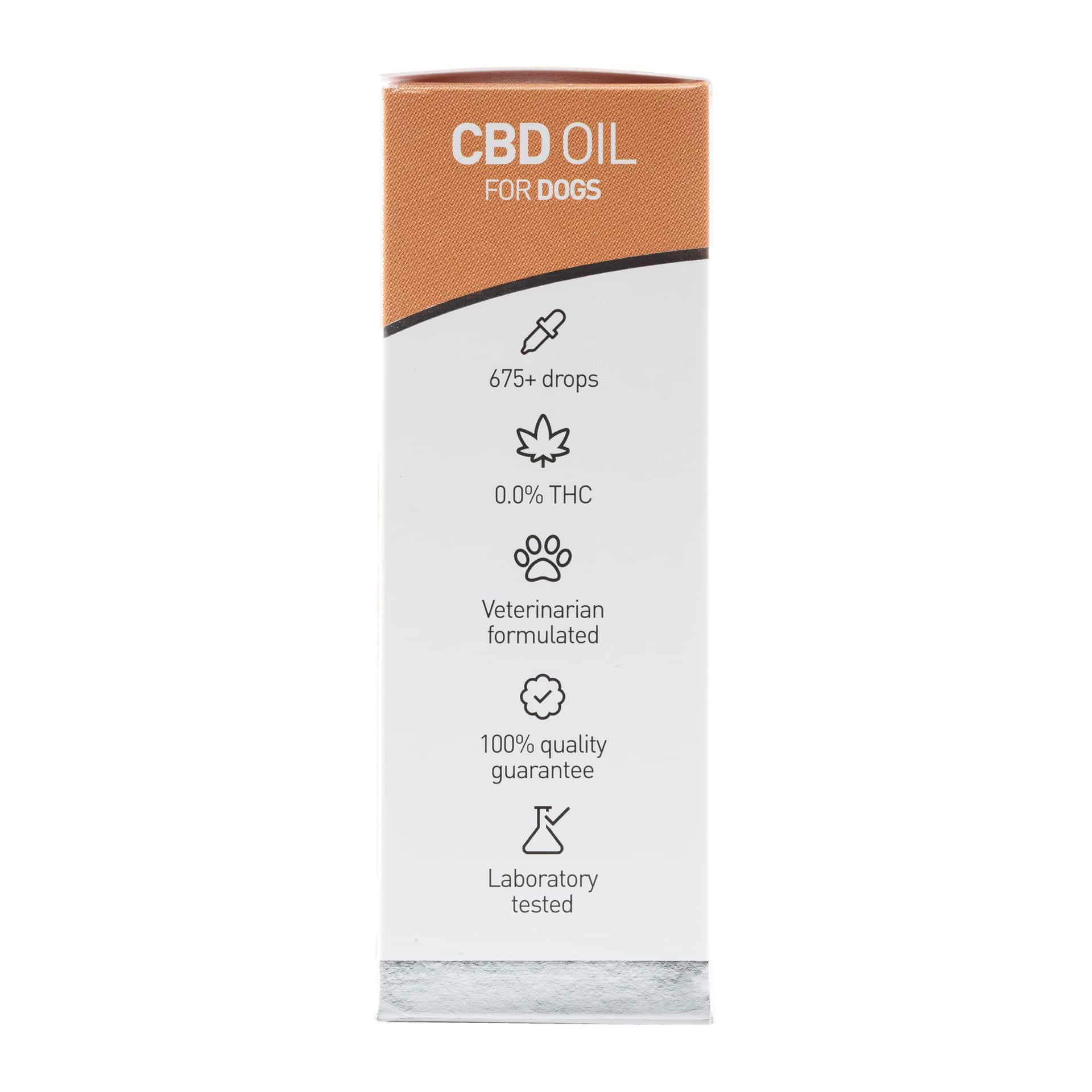 Eine Tube Renova - CBD-Öl 5 % für Hunde (30 ml) auf weißem Hintergrund.