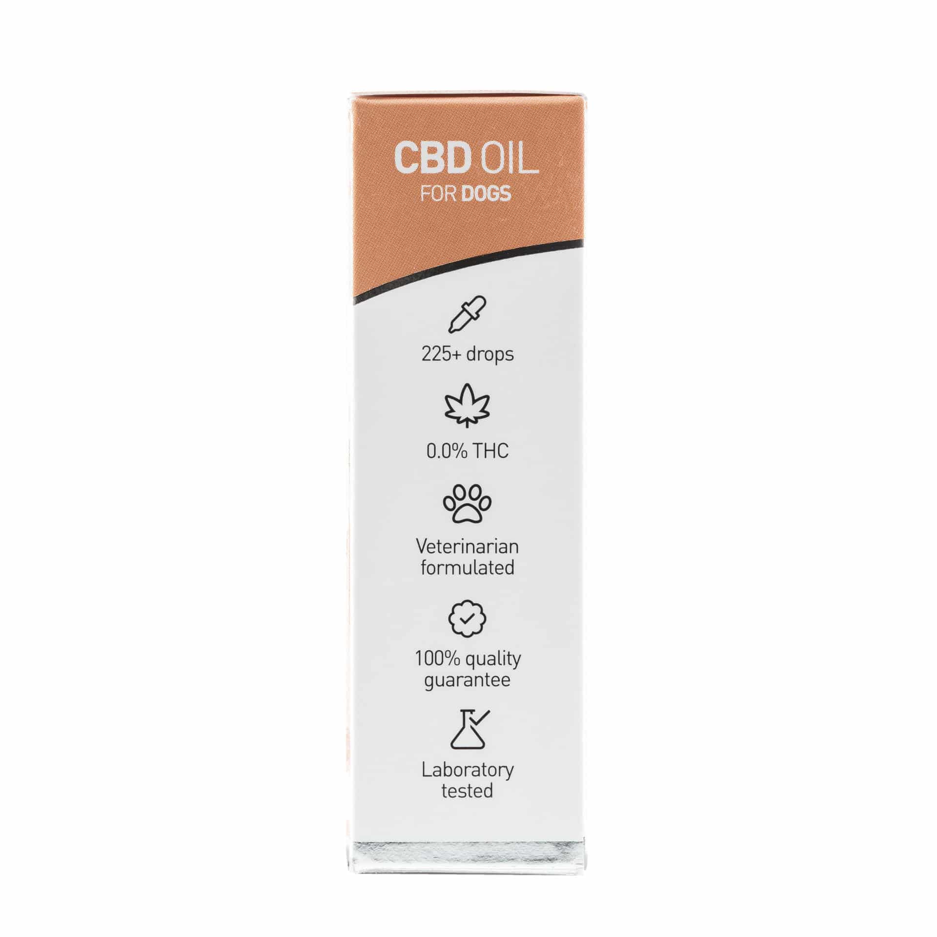 Eine Tube Renova - CBD-Öl 5 % für Hunde (10 ml) auf weißem Hintergrund.