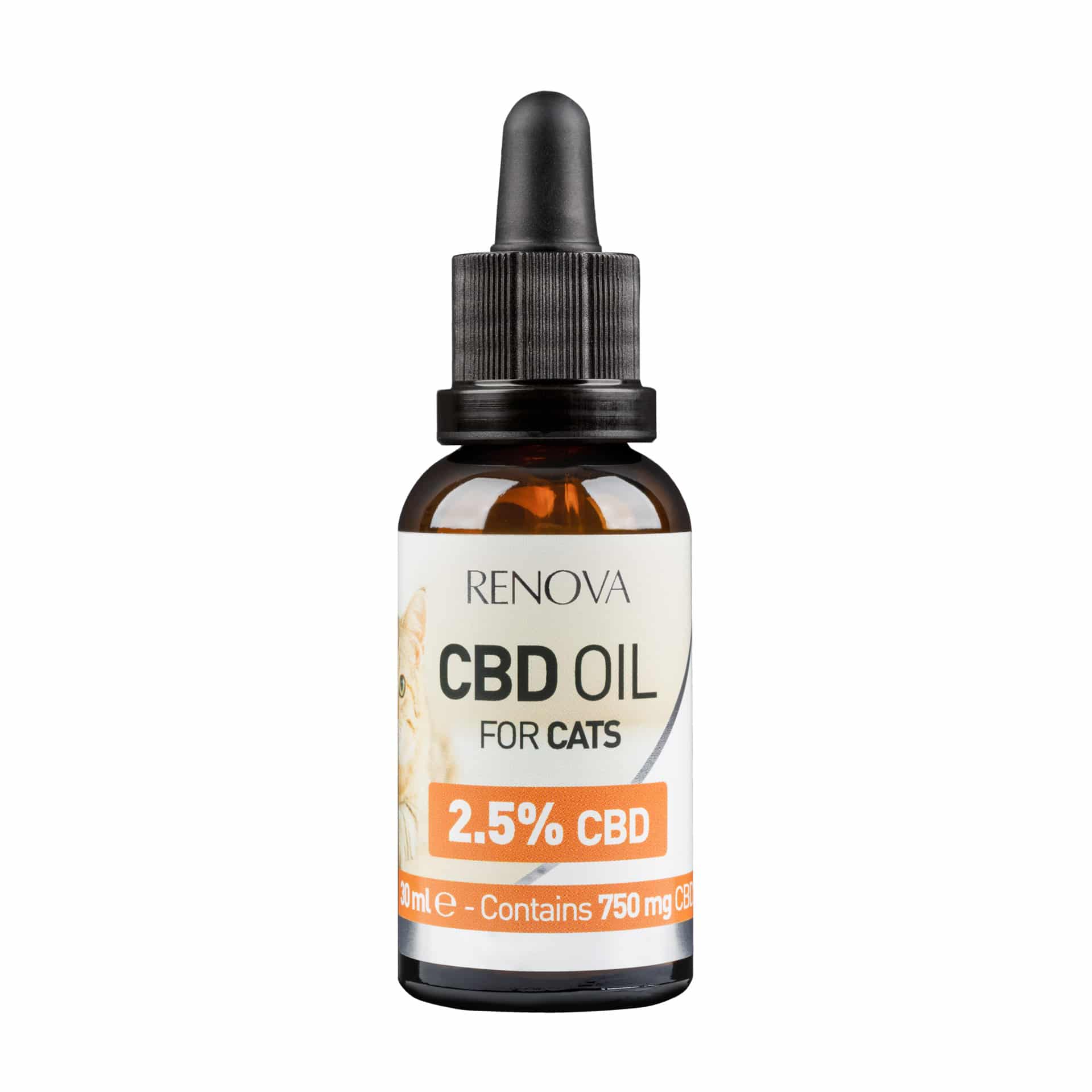 A Renova - CBD-Öl 2,5% für Katzen (30ml).