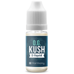 eine Flasche Flüssigkeit mit den Worten kush e - liquid.