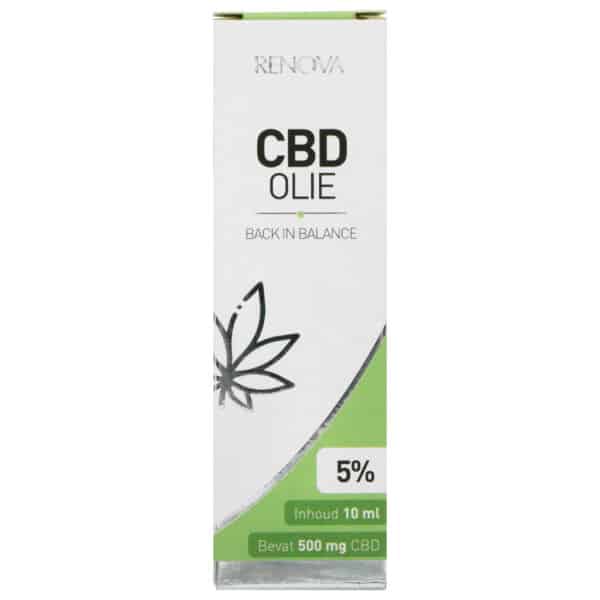 eine Tube cbd-Öl auf weißem Hintergrund.