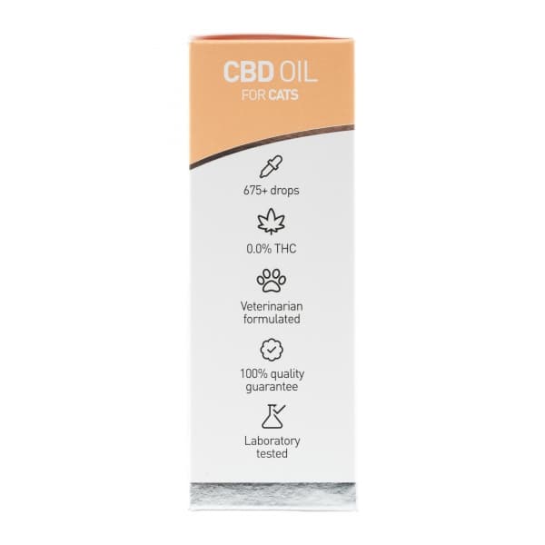 Eine Tube Renova - CBD-Öl 2,5 % für Katzen (30 ml) auf weißem Hintergrund.